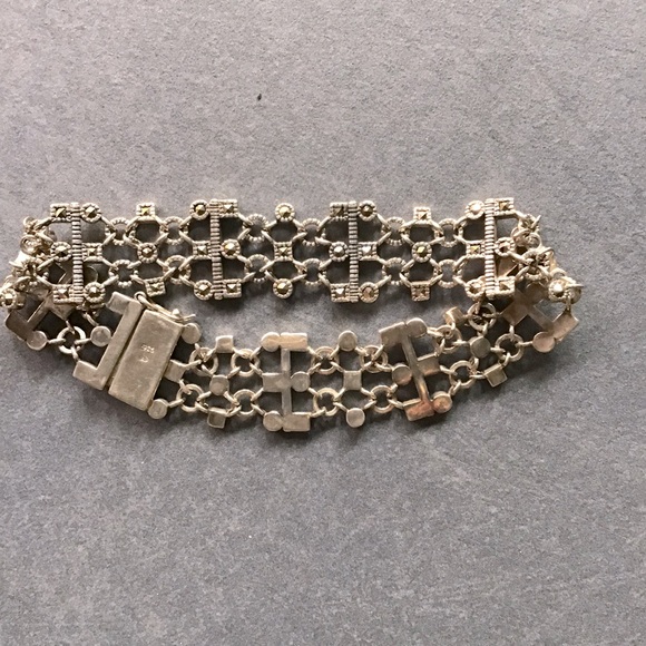 Ornate Sterling Silver Bracelet - Picture 2 of 5